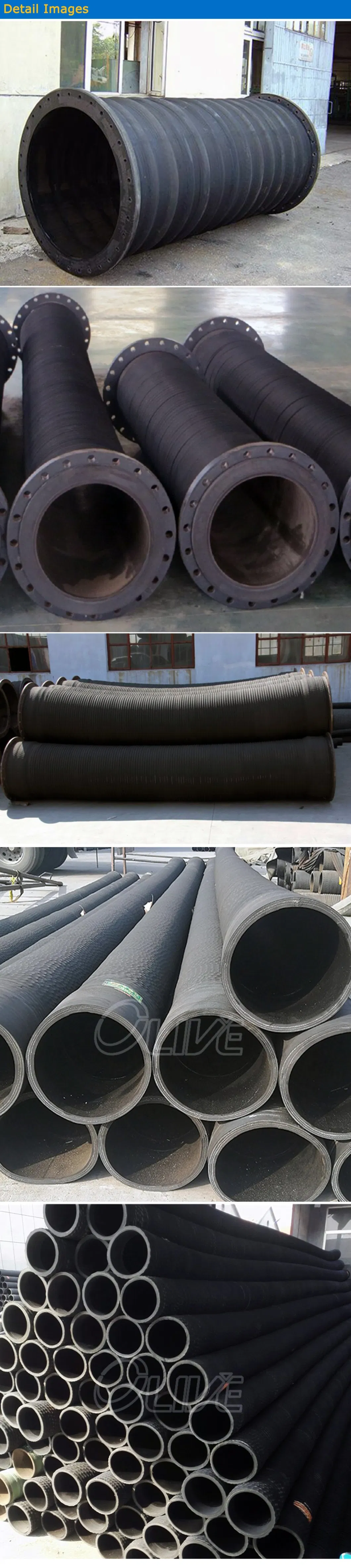 Natural Rubber Flexible Industrial Dredging Hose for Sand Slurry Mud Grit Rubber Gas Hose