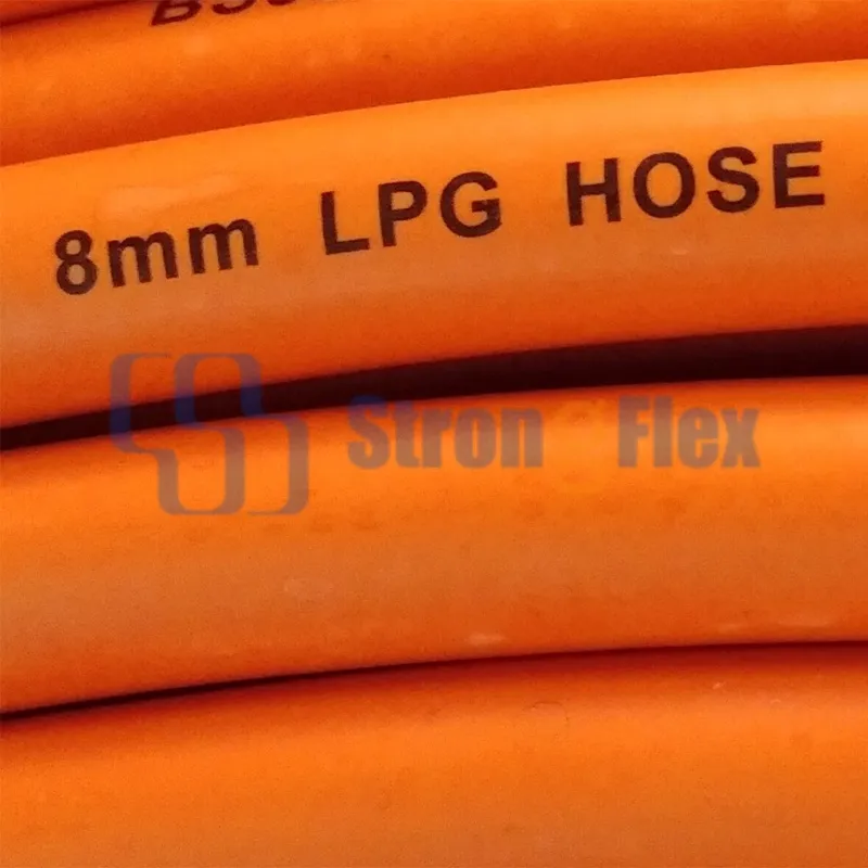 業界の高張力柔軟なオレンジ LPG ゴム ガス ホース